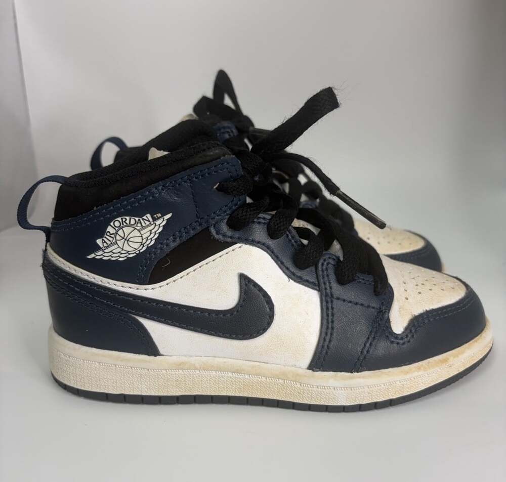 Jordan 1 Mid Dark Teal Little Kids Size 11C 640734-411